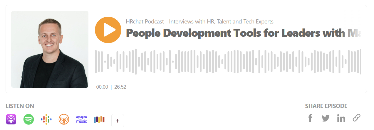 People Development Tools for Leaders with Matt Tresidder, Leadr