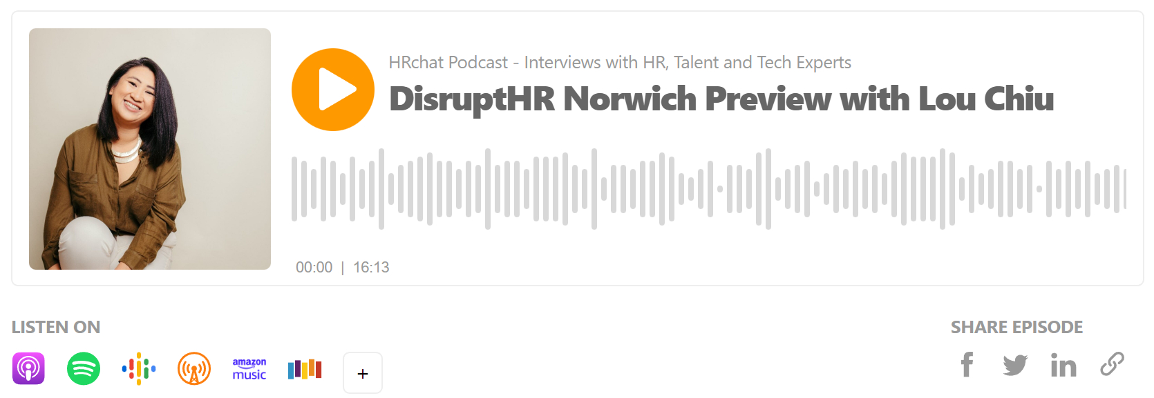 DisruptHR Norwich Preview with Lou Chiu