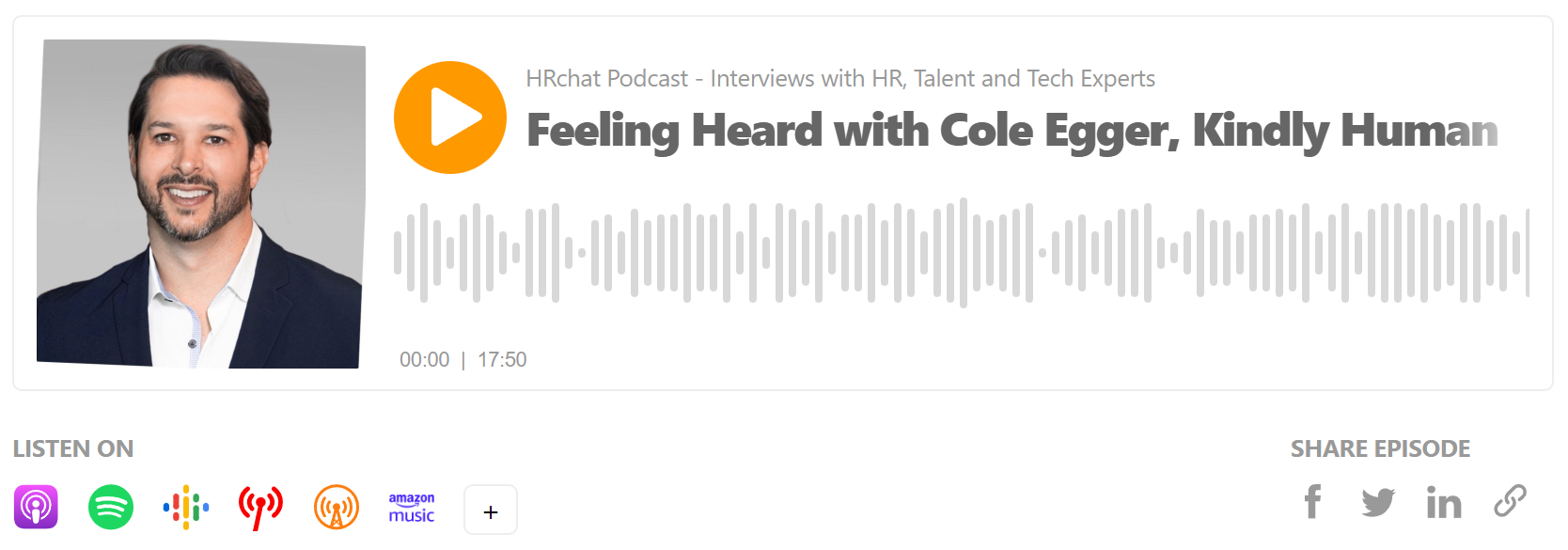 Cole Egger HRchat Podcast