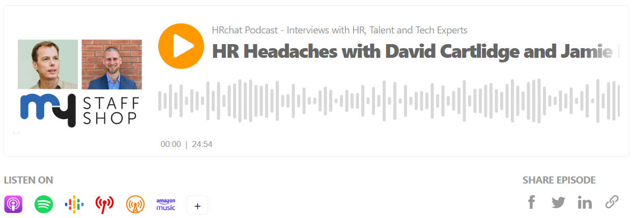 HRchat Podcast with MY Staff Shop
