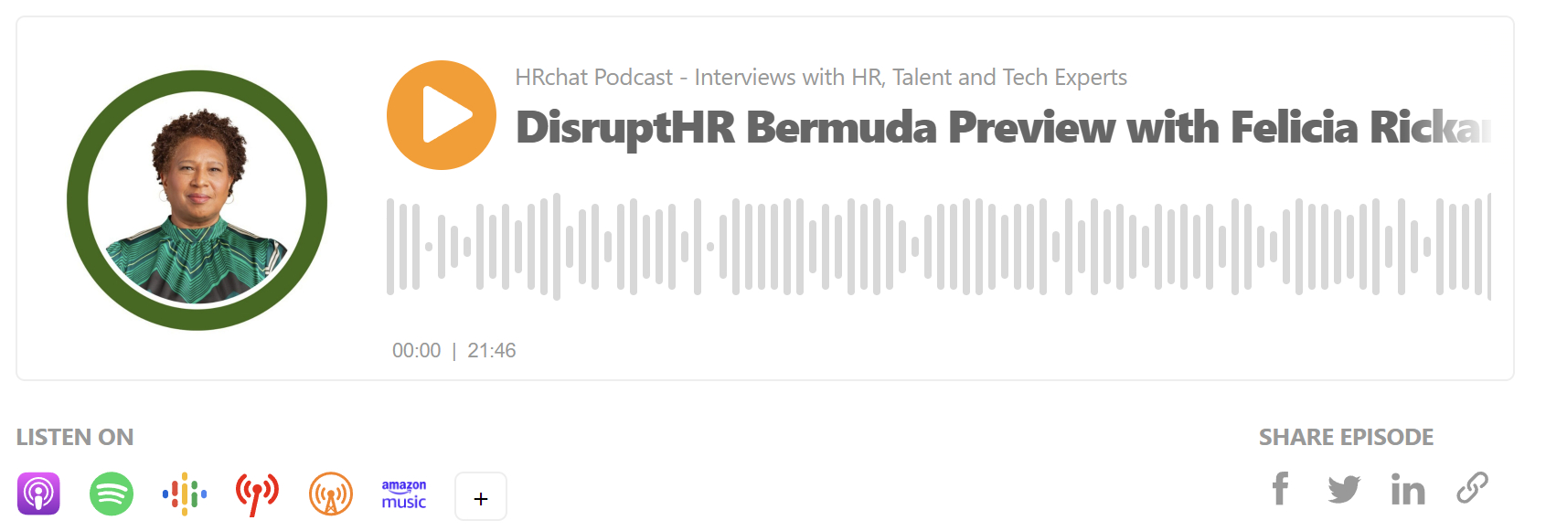 DisruptHR Bermuda Preview with Felicia Rickards