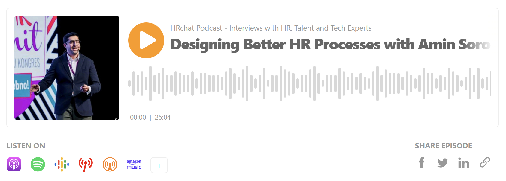 Designing Better HR Processes with Amin Sorour, Egyptian Banking Institute