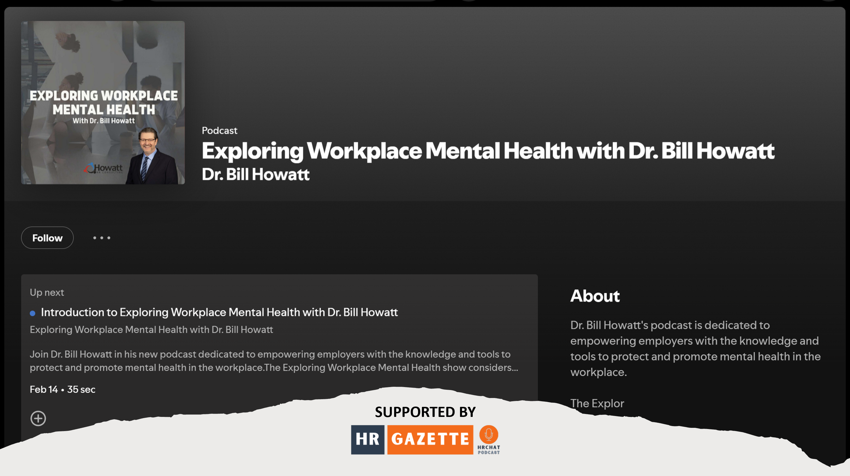 Workplace Mentail Health with Bill Howatt